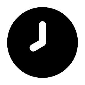 Clock Eight Icon from Unicons Solid Set