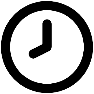Clock Eight Icon from Unicons Line Set