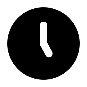 Clock Five Icon from Unicons Solid Set