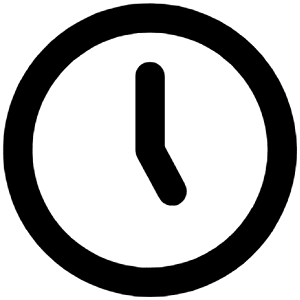 Clock Five Icon from Unicons Line Set