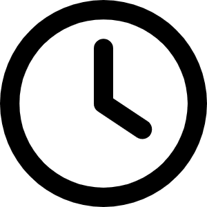 Clock Icon from Font Awesome Regular Set