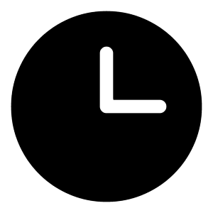 Clock Icon from Iconoir Solid Set