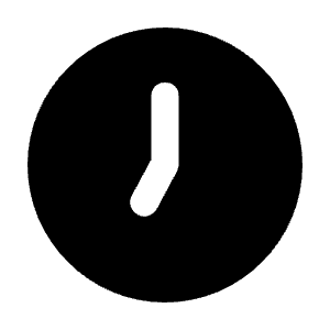 Clock Seven Icon from Unicons Solid Set