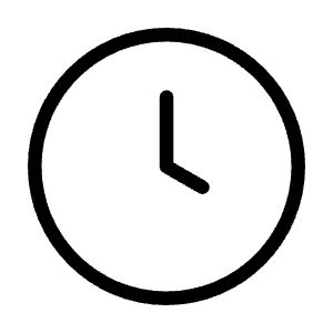 Clock Icon from Unicons Thinline Set