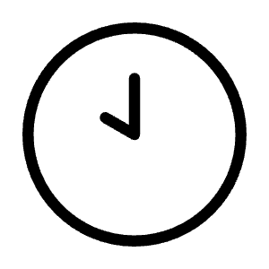 Clock Ten Icon from Unicons Thinline Set