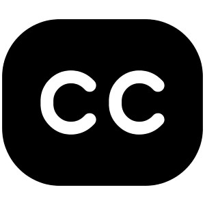 Closed Captions Tag Icon from Iconoir Solid Set