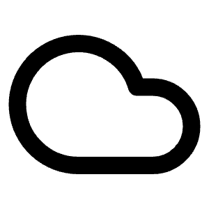 Cloud Icon from Lucide Line Set