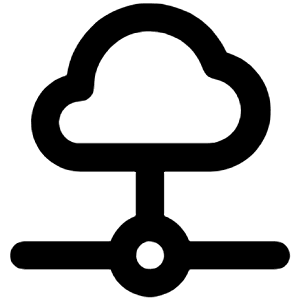 Cloud Data Connection Icon from Unicons Line Set