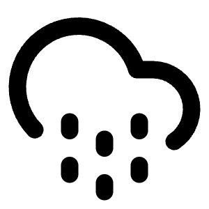 Cloud Drizzle Icon from Lucide Line Set