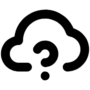 Cloud Question Icon from Unicons Line Set