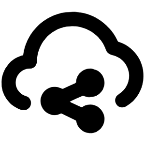 Cloud Share Icon from Unicons Line Set