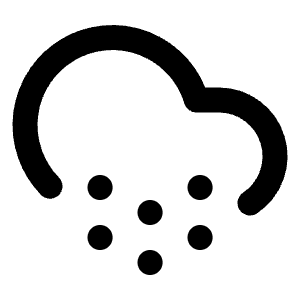 Cloud Snow Icon from Lucide Line Set