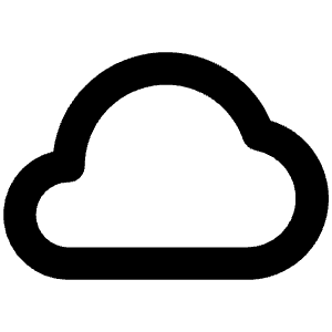 Cloud Icon from Unicons Line Set