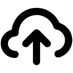 Cloud Upload Icon from Unicons Line Set