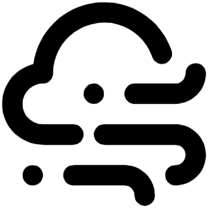 Cloud Wind Icon from Unicons Line Set