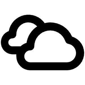 Clouds Icon from Unicons Line Set