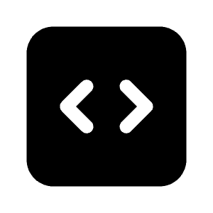 Code Bracket Square Icon from Heroicons Solid Set