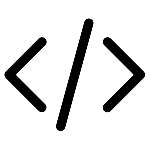 Code Bracket Icon from Heroicons Solid Set