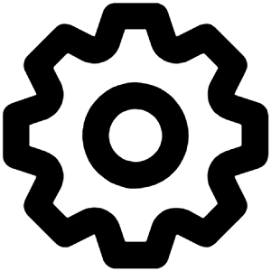 Cog Icon from Unicons Line Set