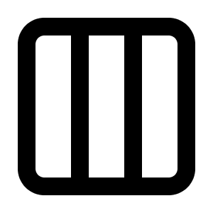 Columns 3 Icon from Lucide Line Set