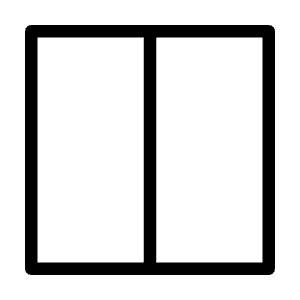 Columns Icon from Unicons Thinline Set