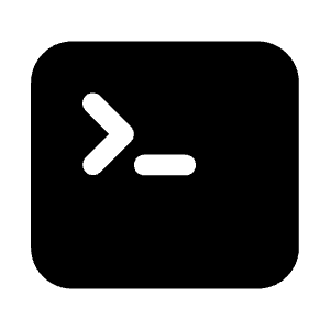 Command Line Icon from Heroicons Solid Set
