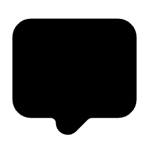 Comment 2 Icon from Majesticons Solid Set