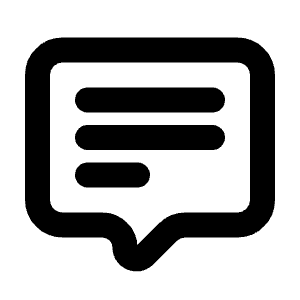 Comment 2 Text Line Icon from Majesticons Line Set