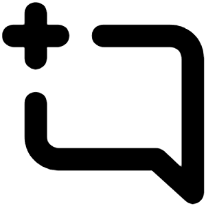Comment Add Icon from Unicons Line Set