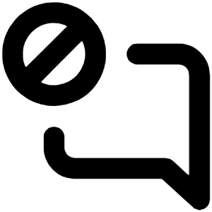 Comment Alt Block Icon from Unicons Line Set