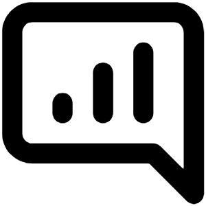 Comment Alt Chart Lines Icon from Unicons Line Set