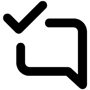 Comment Alt Check Icon from Unicons Line Set