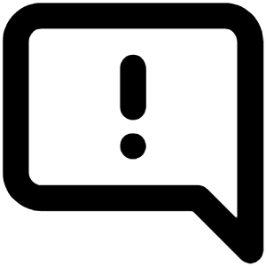 Comment Alt Exclamation Icon from Unicons Line Set