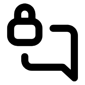 Comment Alt Lock Icon from Unicons Line Set