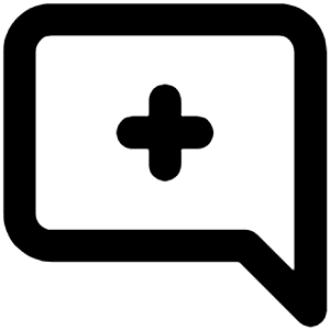 Comment Alt Medical Icon from Unicons Line Set