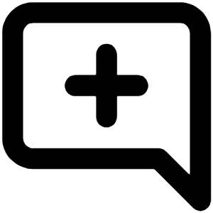 Comment Alt Plus Icon from Unicons Line Set