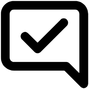 Comment Alt Verify Icon from Unicons Line Set