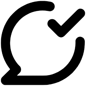 Comment Check Icon from Unicons Line Set