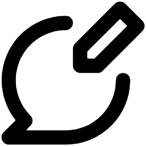 Comment Edit Icon from Unicons Line Set
