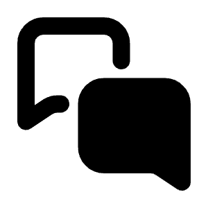 Comments Icon from Majesticons Solid Set