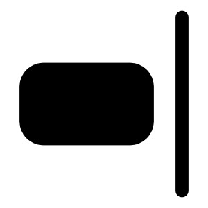 Comp Align Right Icon from Iconoir Solid Set