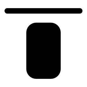 Comp Align Top Icon from Iconoir Solid Set