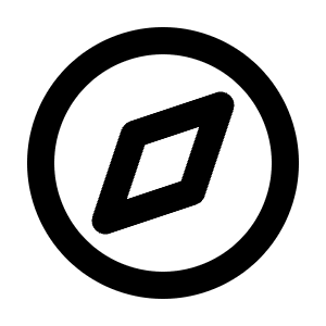 Compass 2 Line Icon from Majesticons Line Set