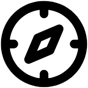 Compass Icon from Unicons Line Set