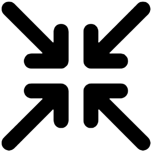 Compress Arrows Icon from Unicons Line Set
