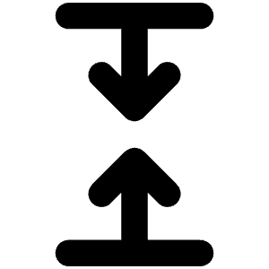Compress Lines Icon from Unicons Line Set