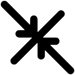 Compress Point Icon from Unicons Line Set