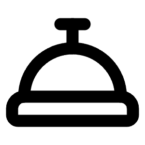 Concierge Bell Icon from Lucide Line Set