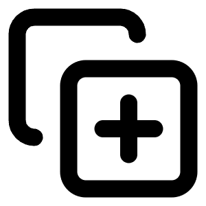Copy Plus Icon from Lucide Line Set