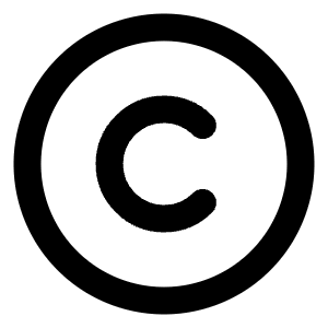 Copyright Icon from Lucide Line Set